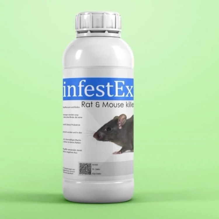 سم موش کش برند اینفستکس InfestEx ارسال رایگان به همراه سمپاش سرنوشابه ای مدل 1