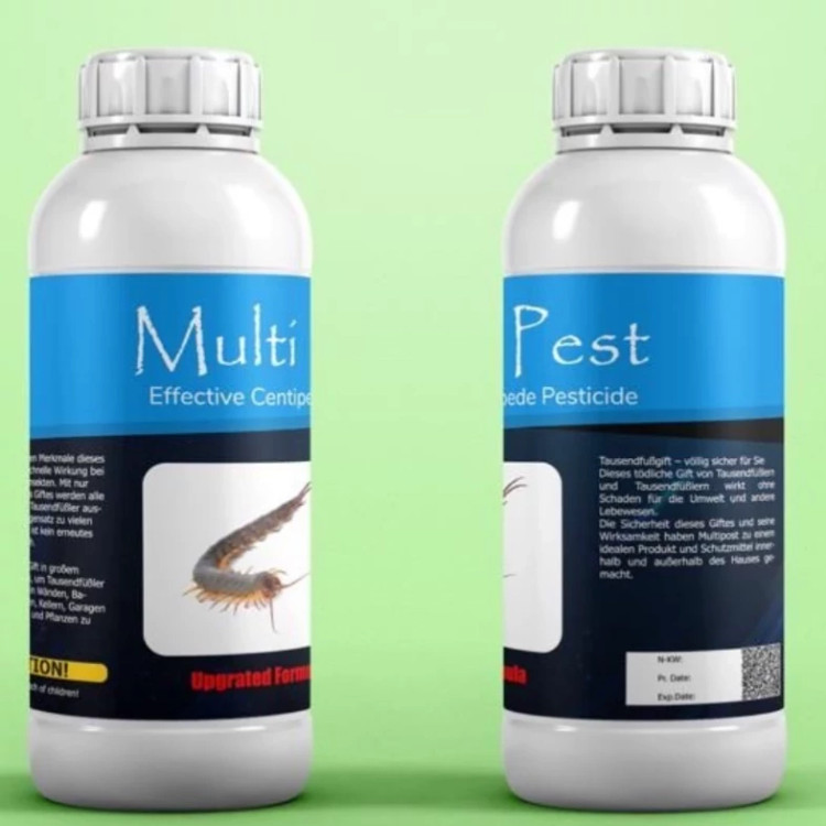 سم Multi pest ضد حشره هزارپا ارسال رایگان به همراه یک عدد سمپاش سرنوشابه ای مدل 1