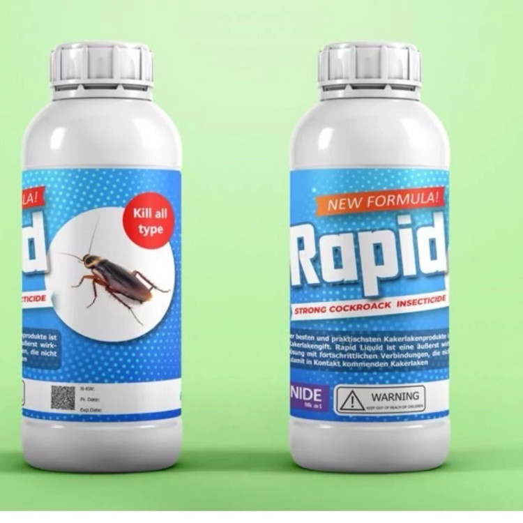 سم سوسک کش قدرتمند راپید Rapid ارسال رایگان به همراه یک عدد سمپاش سر نوشابه ای مدل 1