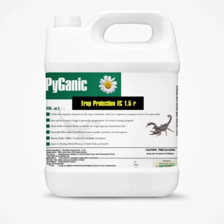 سم 4 لیتری عمده عقرب کش پیگانیک - Pyganic دافع عقرب ارسال رایگان به همراه سمپاش سرنوشابه ای