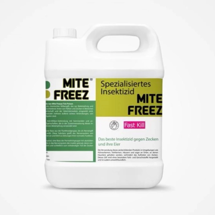 سم 4 لیتری عمده حشره کش کنه کش تخصصی Mite Freez مایت فریز ارسال رایگان به همراه یک عدد سمپاش سرنوشابه ای