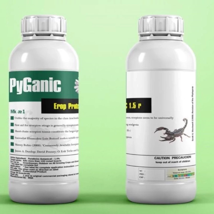 سم عقرب کش پیگانیک - Pyganic دافع عقرب ارسال رایگان به همراه سمپاش سرنوشابه ای مدل 1
