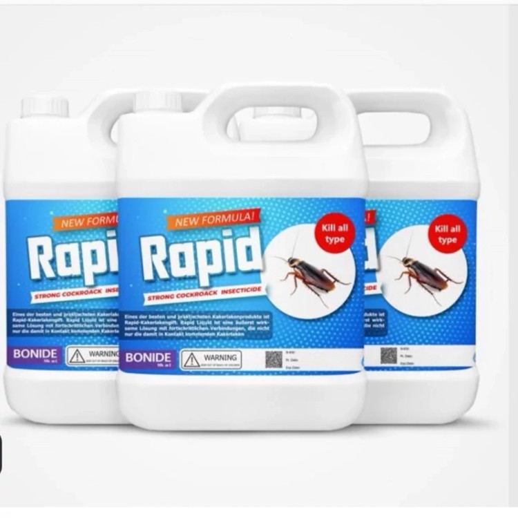 سم سوسک کش 4 لیتری عمده قدرتمند راپید Rapid ارسال رایگان به همراه یک عدد سمپاش سر نوشابه ای مدل 1