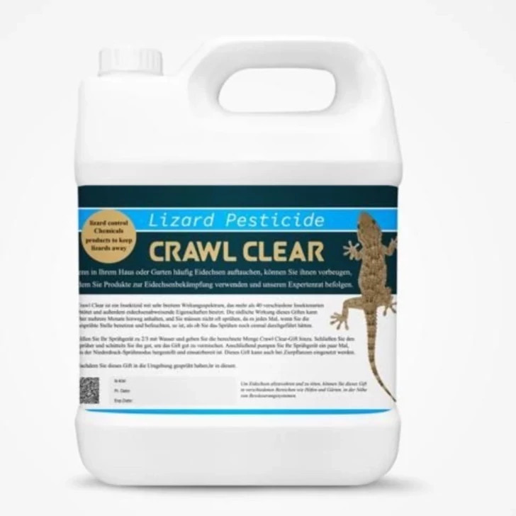سم 4 لیتری عمده مارمولک کش قدرتمند Crawl Clear کراول کلیر ارسال رایگان به همراه یک عدد سمپاش سرنوشابه ای مدل 1