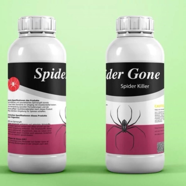 سم ریشه کنی عنکبوت ریز و درشت Spider gone اسپایدر گان ارسال رایگان به همراه یک عدد سمپاش سر نوشابه ای مدل 1