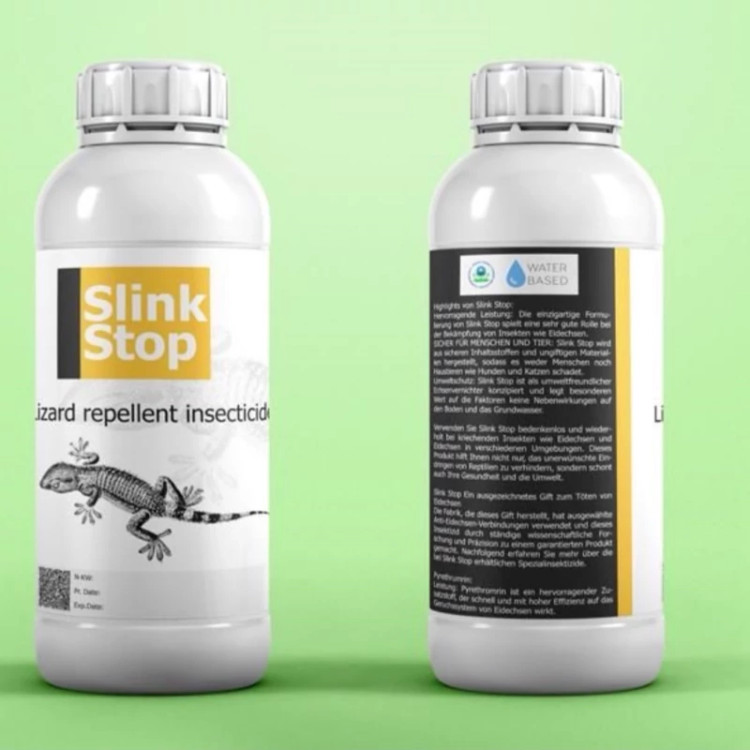 سم حشره کش قدرتمند Slink Stop سم مارمولک اسلینک استاپ ارسال رایگان به همراه یک عدد سمپاش سرنوشابه ای