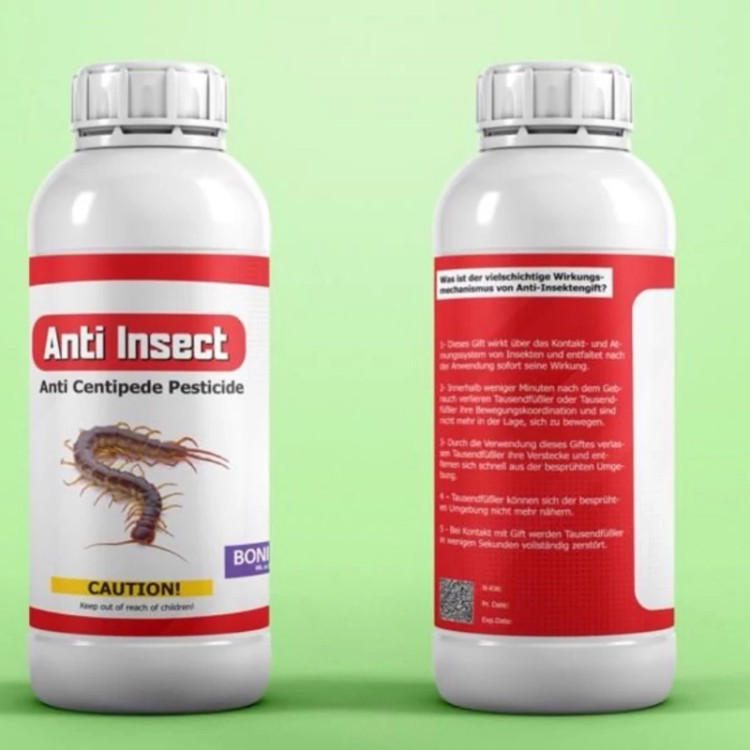 سم کشنده هزارپا و صدپا Anti insect آنتی اینسکت ارسال رایگان به همراه یک عدد سمپاش سرنوشابه ای