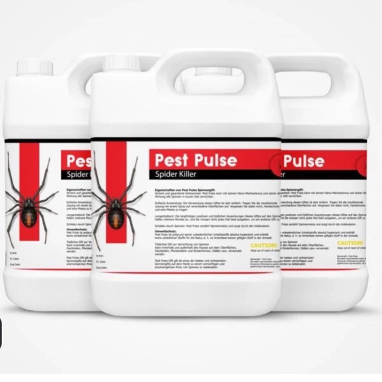 سم 4 لیتری عنکبوت کش Pest Pulse ارسال رایگان به همراه یک عدد سمپاش سر نوشابه ای
