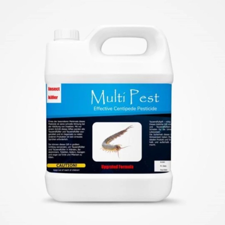 سم 4 لیتری عمده Multi pest ضد حشره هزارپا ارسال رایگان به همراه یک عدد سمپاش سرنوشابه ای