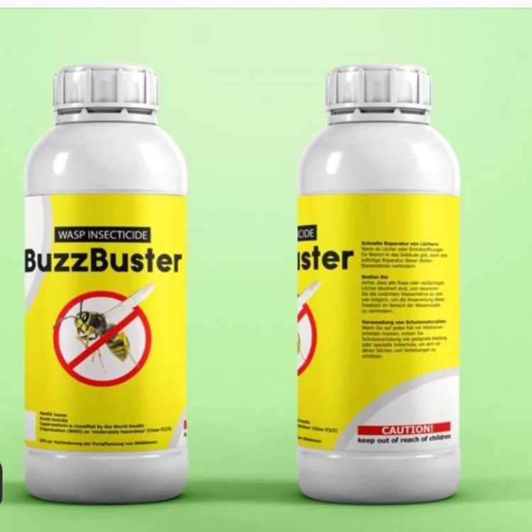 سم کشتن زنبور های وحشی BuzzBuster ارسال رایگان به همراه سم پاش سر نوشابه ای