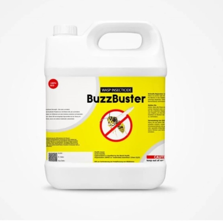 سم 4 لیتری عمده کشتن زنبور های وحشی BuzzBuster ارسال رایگان به همراه سمپاش سرنوشابه ای