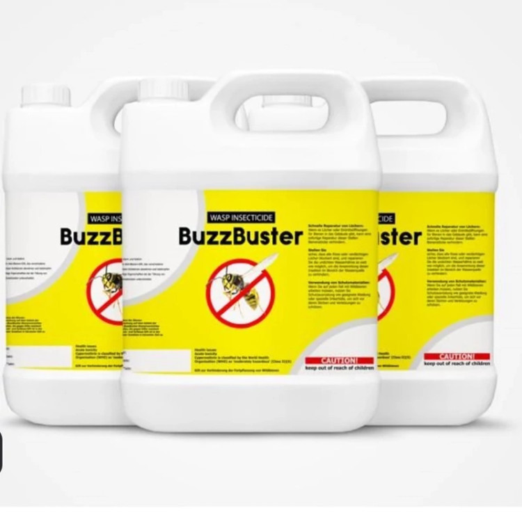 سم 4 لیتری عمده کشتن زنبور های وحشی BuzzBuster ارسال رایگان به همراه سمپاش سرنوشابه ای
