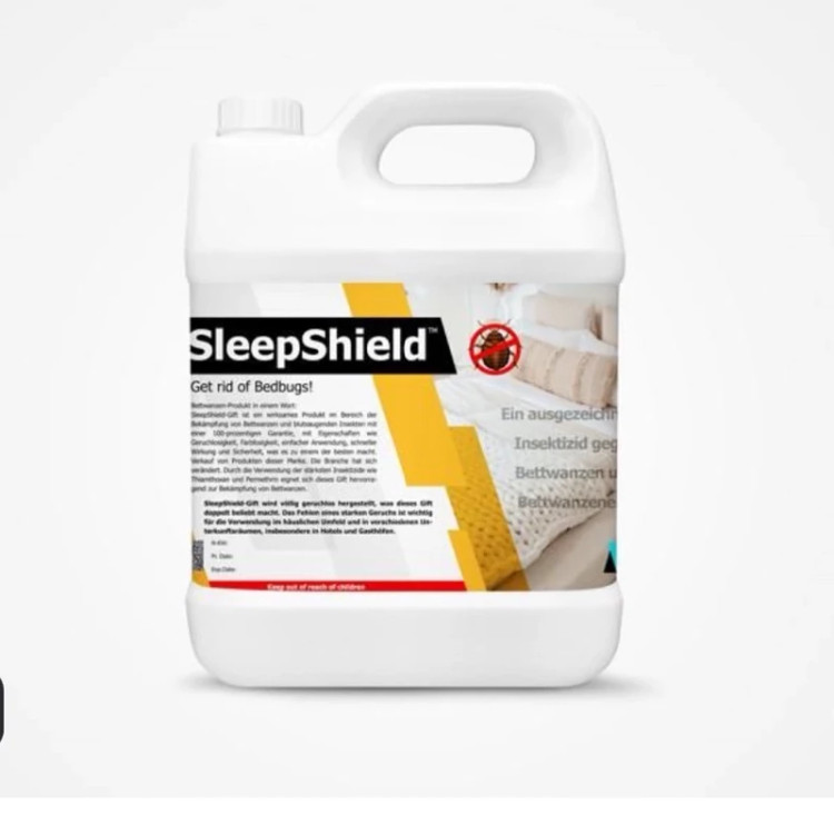 سم عمده مخصوص کشتن حشره ساس 4 لیتری عمده اسلیپ شیلد sleep shield ارسال رایگان به همراه سمپاش سر نوشابه ای