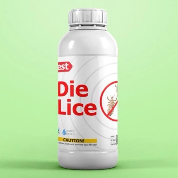 سم شپش کش محیط و سر Die Lice ارسال رایگان به همراه یک عدد سمپاش سر نوشابه ای مدل 1