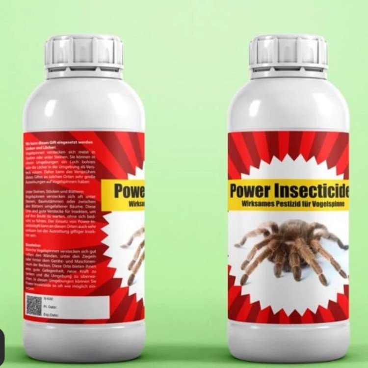 سم رتیل و عنکبوت کش Power insecticide ارسال رایگان به همراه یک عدد سمپاش سر نوشابه ای مدل 1