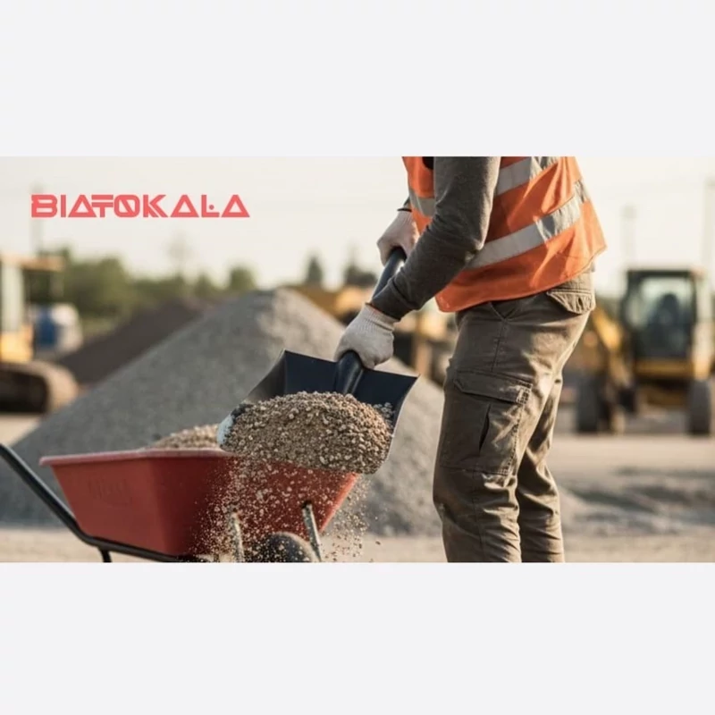 بیل پارویی فلزی حرفه‌ای دوام طولانی و استفاده راحت