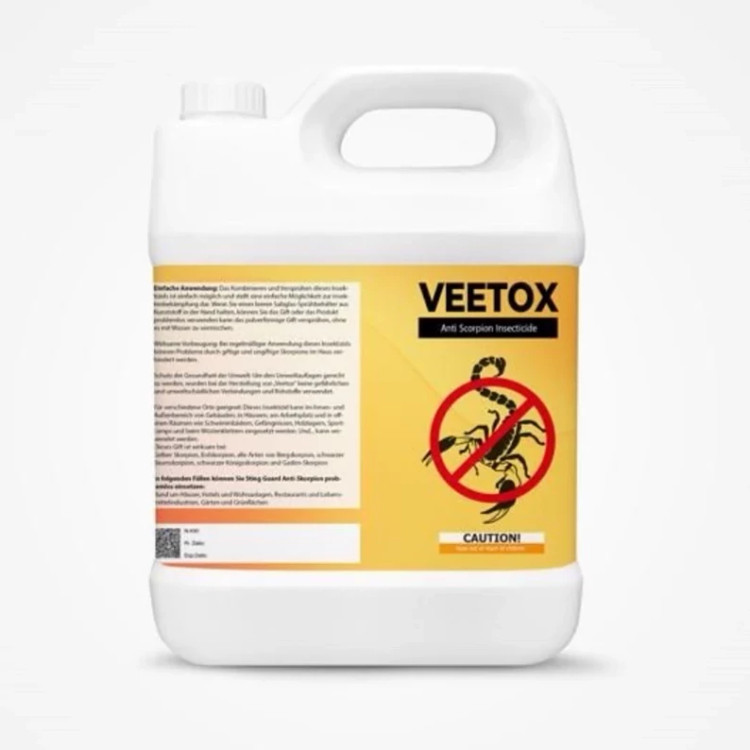 سم 4 لیتری عمده حشره کش و عقرب کش Veetox ارسال رایگان به همراه سم پاش سر نوشابه ای