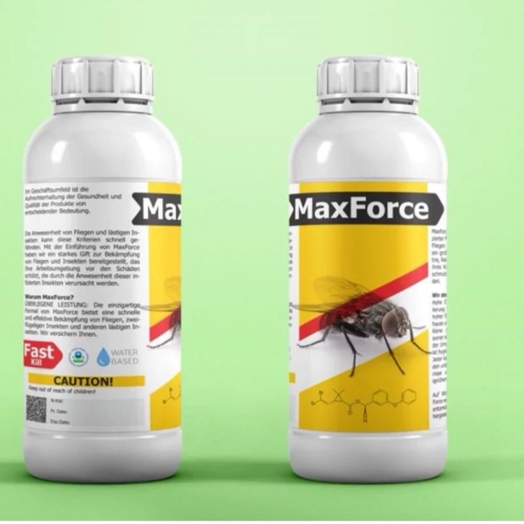 سم قدرتمند مکس فورس MaxForce برای کنترل مگس ارسال رایگان به همراه یک عدد سمپاش سر نوشابه ای