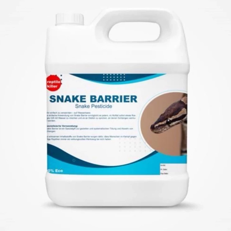 سم 4 لیتری عمده دافع و کشنده انواع مارها Snake Barrier ارسال رایگان به همراه یک عدد سمپاش سرنوشابه ای