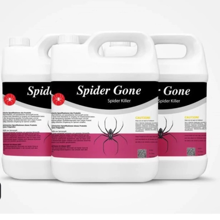 سم 4 لیتری عمده ریشه کنی عنکبوت ریز و درشت Spider gone ارسال رایگان به همراه سمپاش سر نوشابه ای