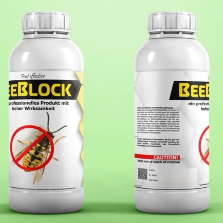 سم ضد زنبور BeeBlock زنبورکش بی بلاک ارسال رایگان به همراه یک عدد سمپاش سرنوشابه ای